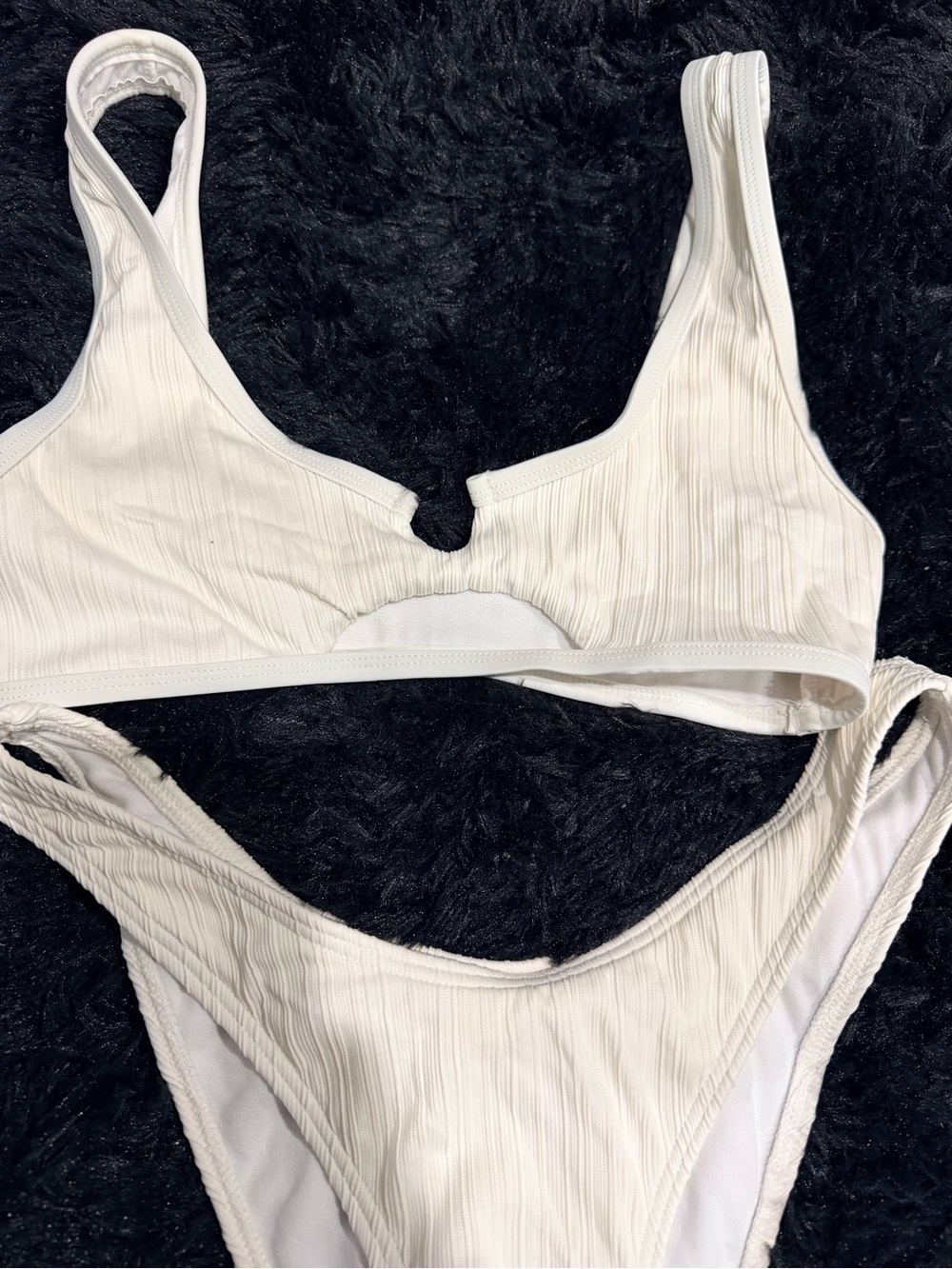 Ron Jon Ivory Ribbed Bikini Set - Picture 2 of 3